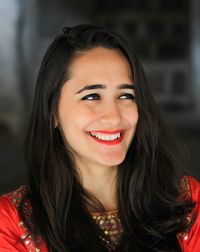 Portrait of smiling young woman