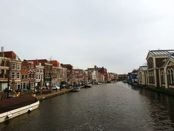 View of river with buildings in background