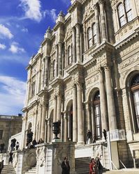 Low angle view of historical building against sky