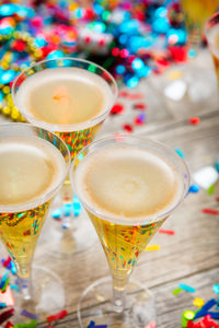 Close-up of drink on table