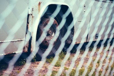 Close-up of motorcycle