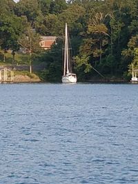 Boats in river