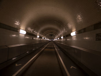 Illuminated tunnel