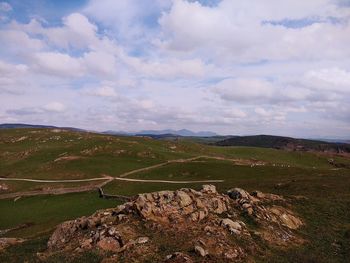 Scenic view of landscape against sky