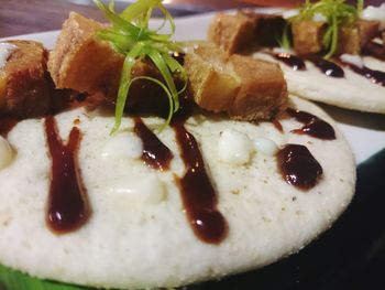 Close-up of food in plate