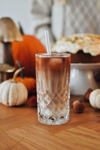 Close-up of drink on table