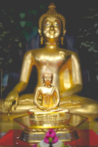 Close-up of buddha statue