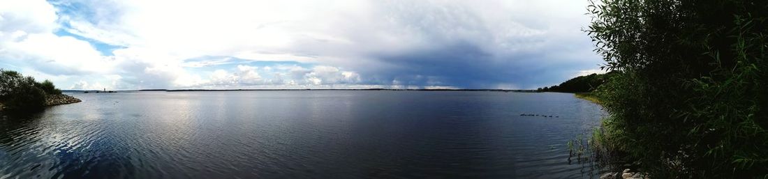 Panoramic view of sea against sky