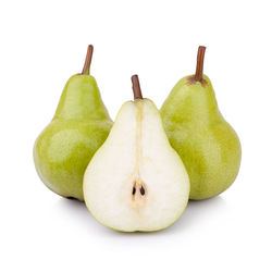 Close-up of apple against white background