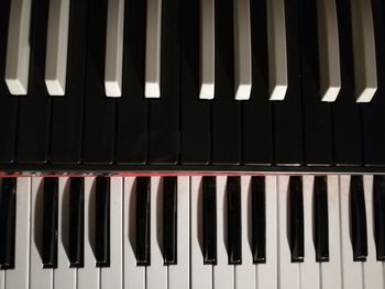 Full frame shot of piano