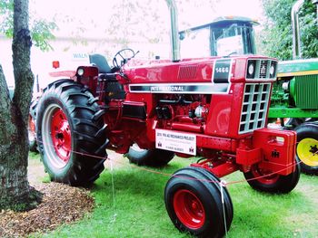 Side view of vintage car