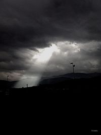 Low angle view of cloudy sky