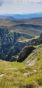 High angle view of landscape against sky