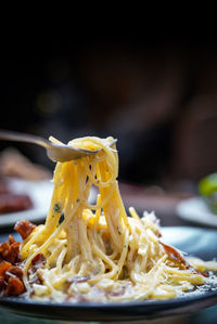Close-up of food in plate