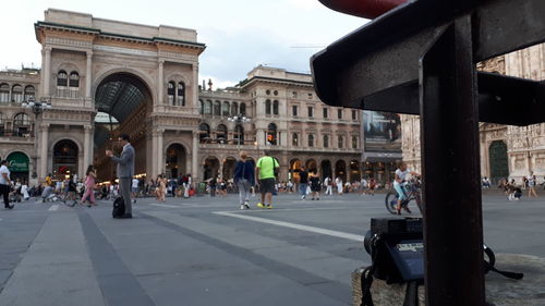 Group of people in city street