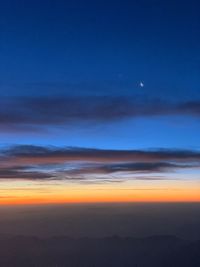 Scenic view of sky at night