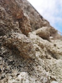 Close-up of rock formations