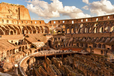 Shadow - colosseum interior view