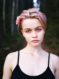 Portrait of a beautiful young woman
