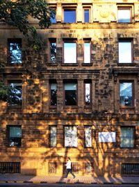 Low angle view of historical building in city