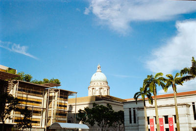 Low angle view of building against sky