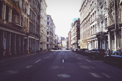 View of city street