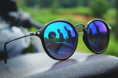 Close-up of sunglasses