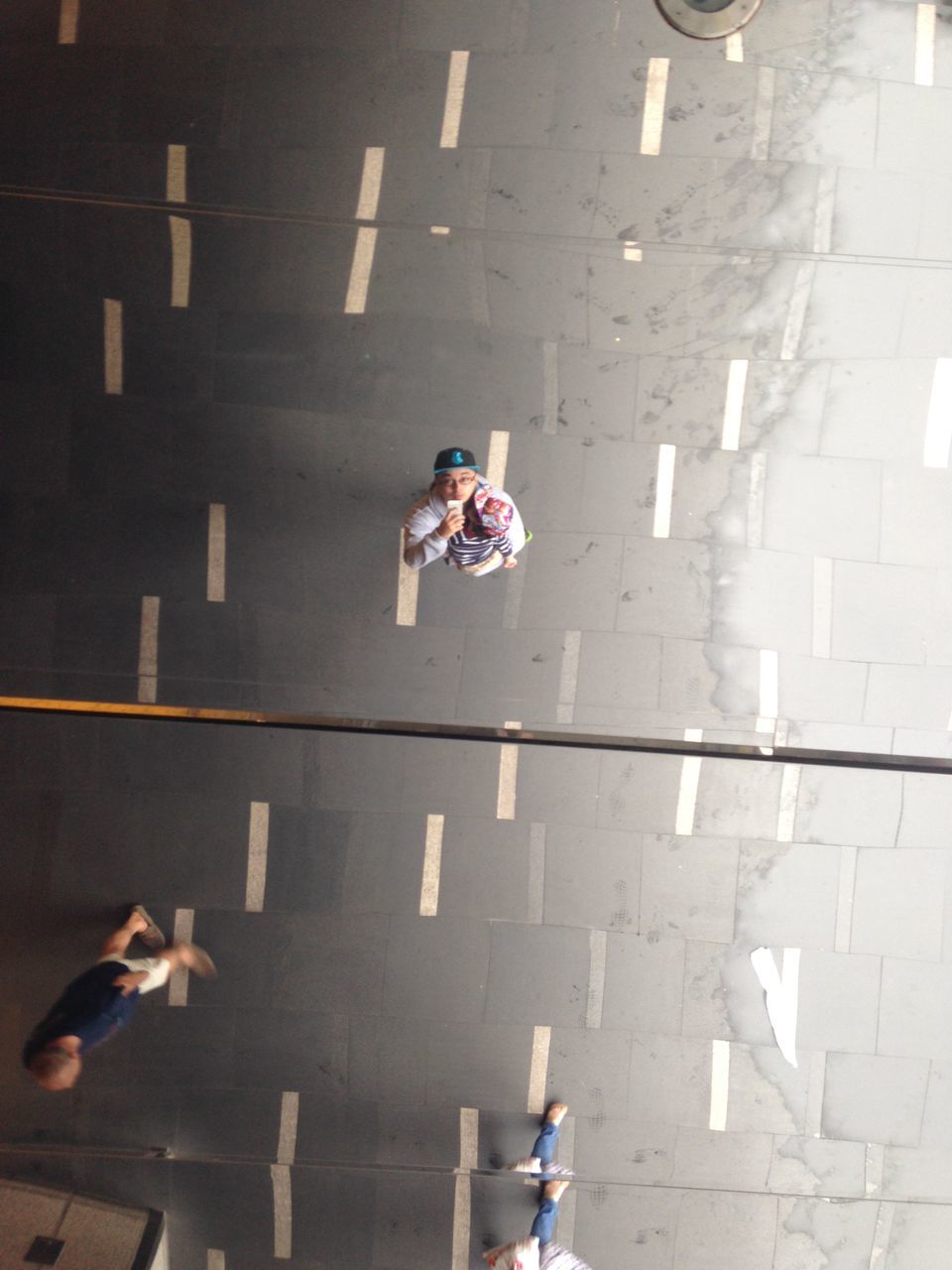 high angle view, person, men, transportation, city life, day, zoology, footpath