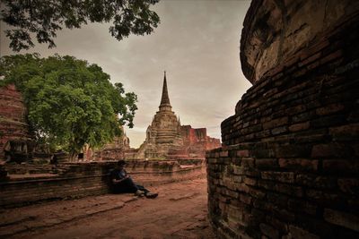 View of temple against sky