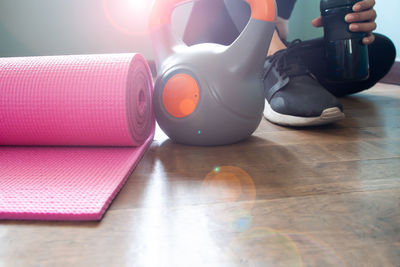 Close-up of toys on table