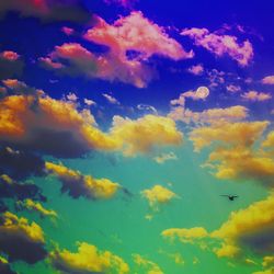 Low angle view of cloudy sky