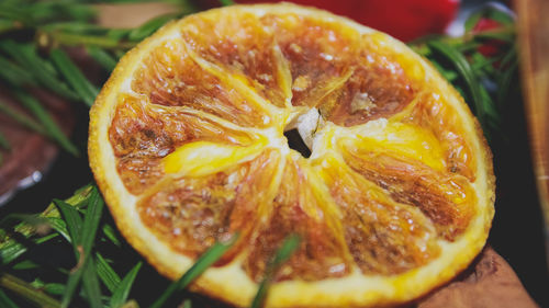 Close-up of orange slice