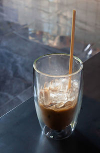 Close-up of coffee on table