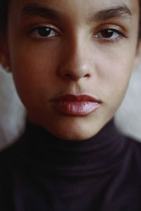 Close-up portrait of woman