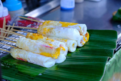 High angle view of ice cream