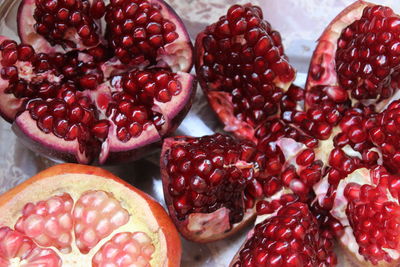 Full frame shot of strawberries