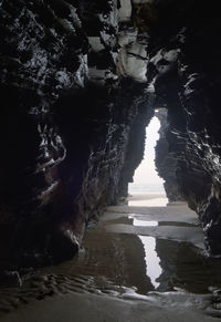 Rock formations in sea