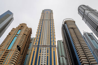 Low angle view of buildings against sky