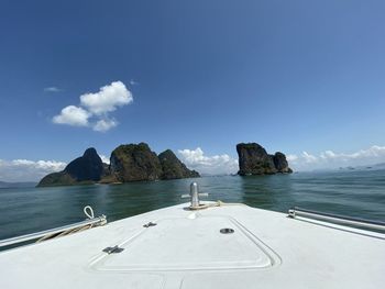 Panoramic view of sea against sky