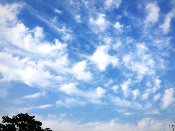 Low angle view of cloudy sky