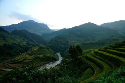 Scenic view of mountains