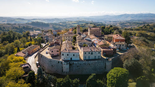 Medieval village of novilara pesaro marche