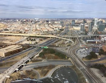 High angle view of cityscape