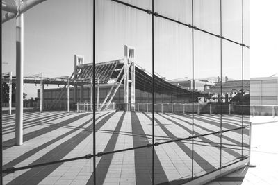 Reflection on structure on modern building