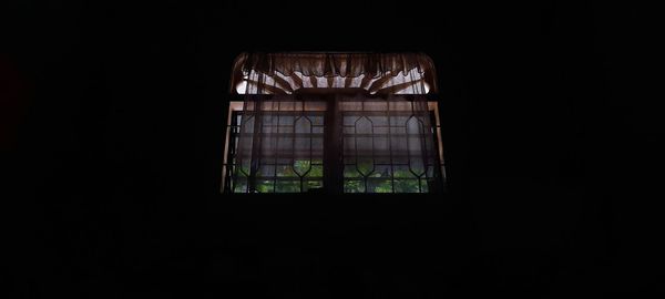 Low angle view of window in building
