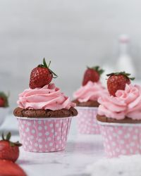 Close-up of dessert on table