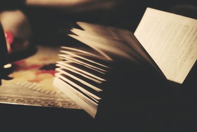Close-up of books on book