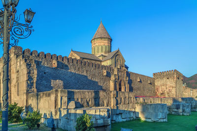 Svetitskhoveli cathedral is an eastern orthodox cathedral located in mtskheta, georgia