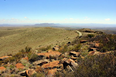 Scenic view of landscape against sky