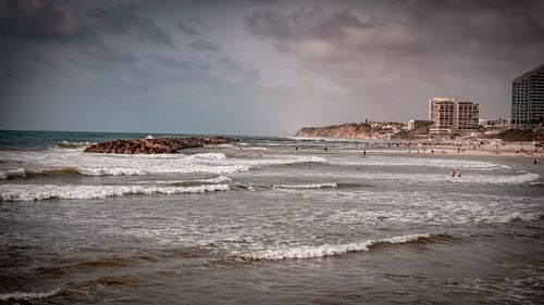 Scenic view of sea against sky